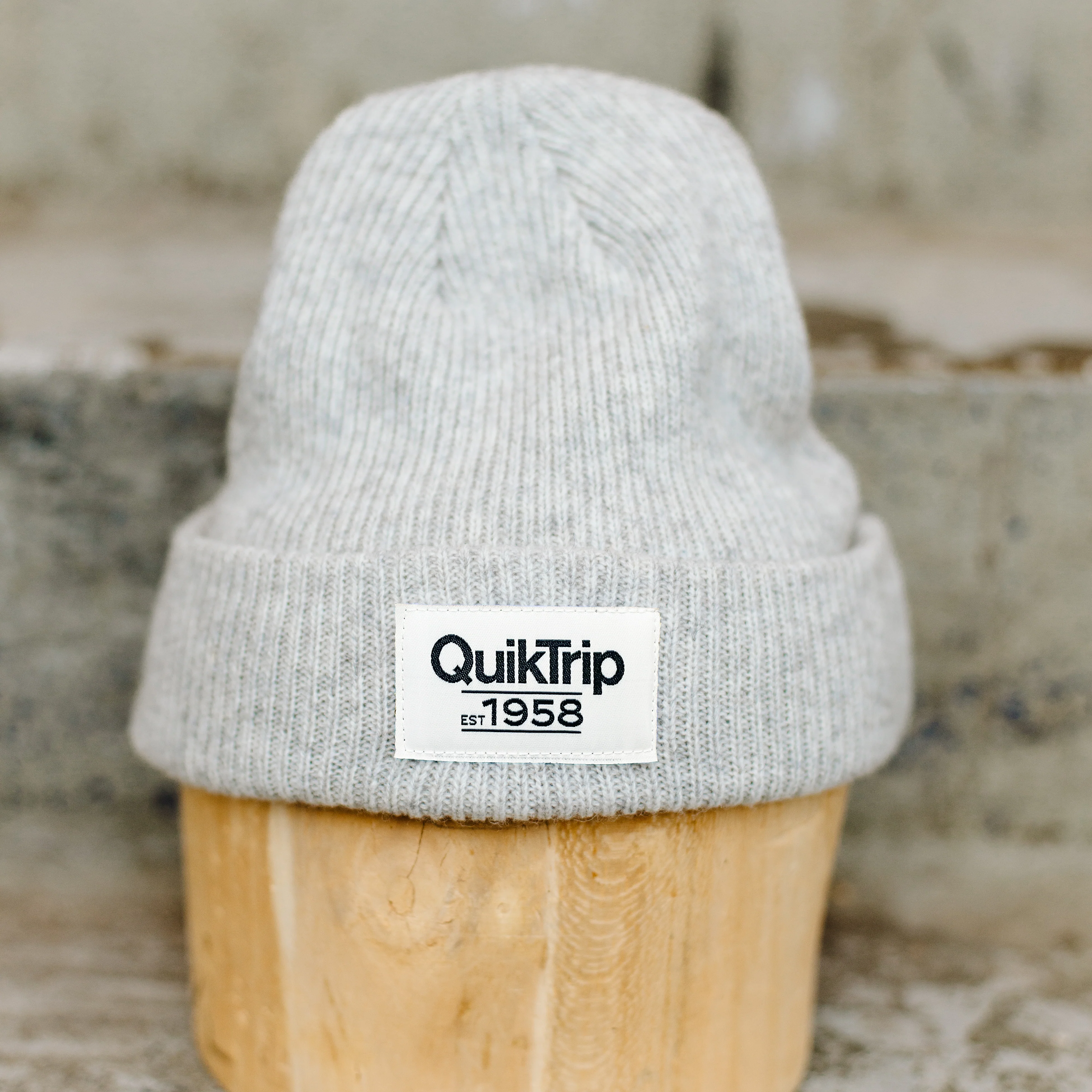 Gray QuikTrip Beanie