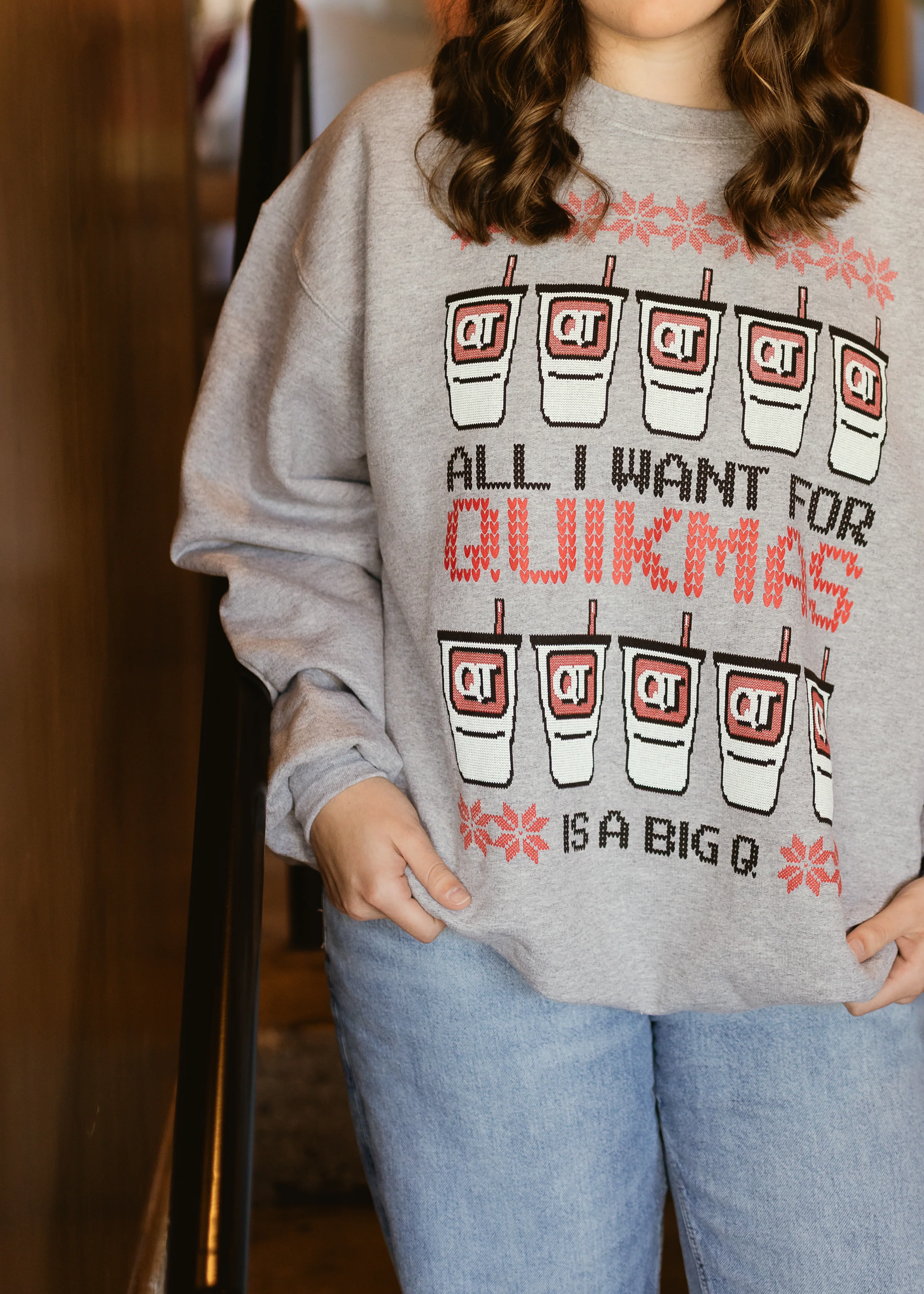 FINAL FEW - QT Christmas Holiday Sweatshirt