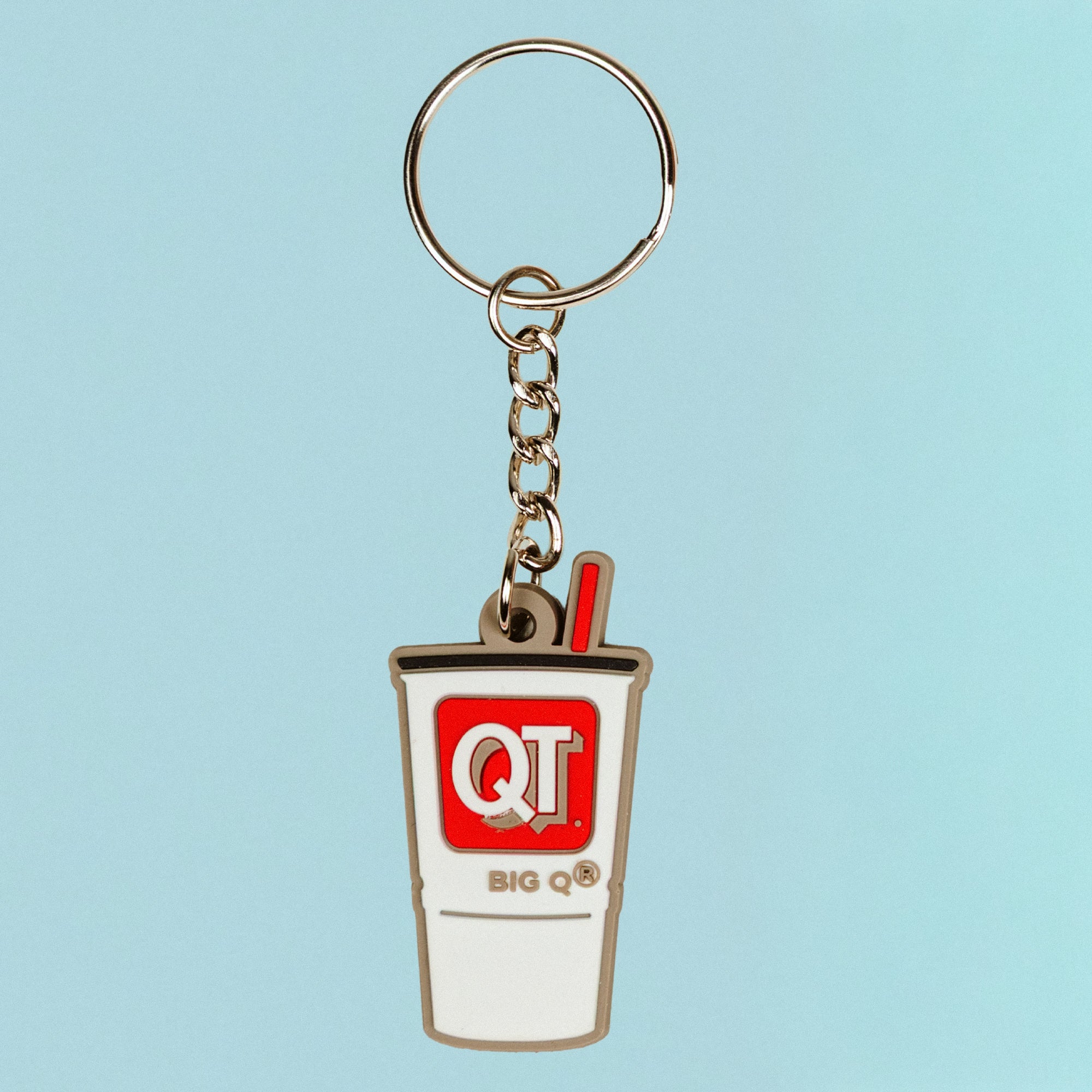 Soft Big Q Cup Keychain