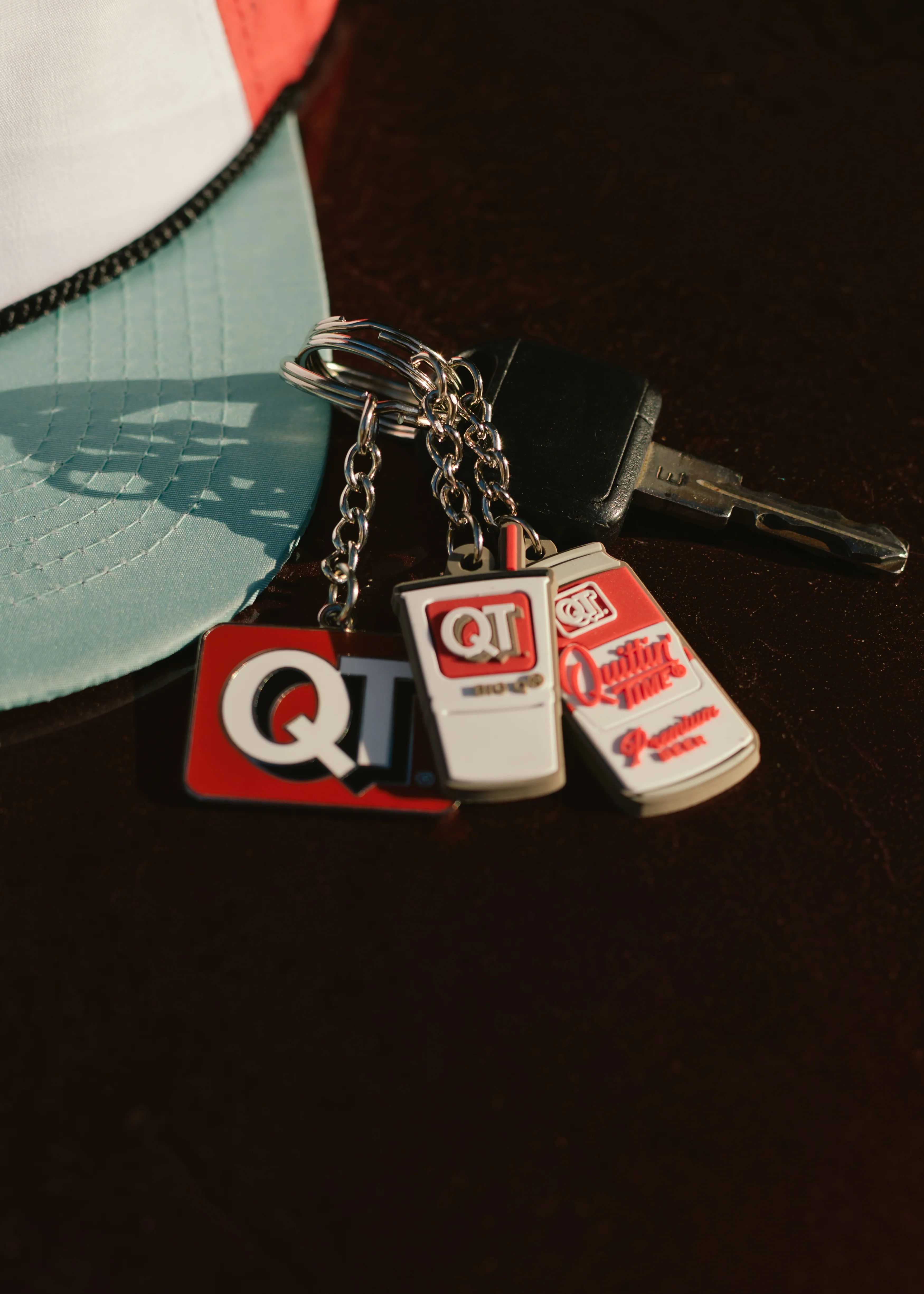 Soft Big Q Cup Keychain