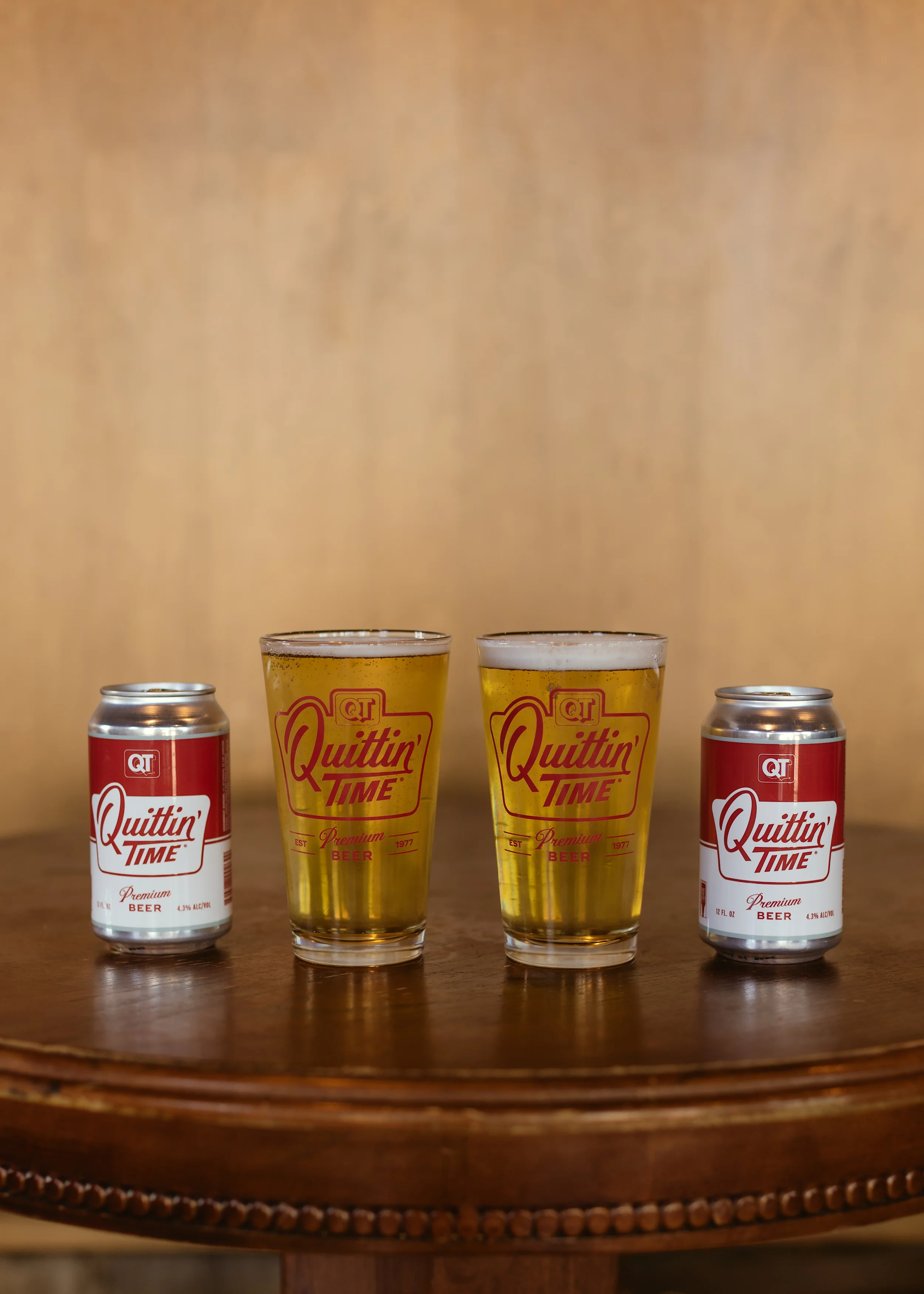 Set of Quittin' Time Pint Glasses