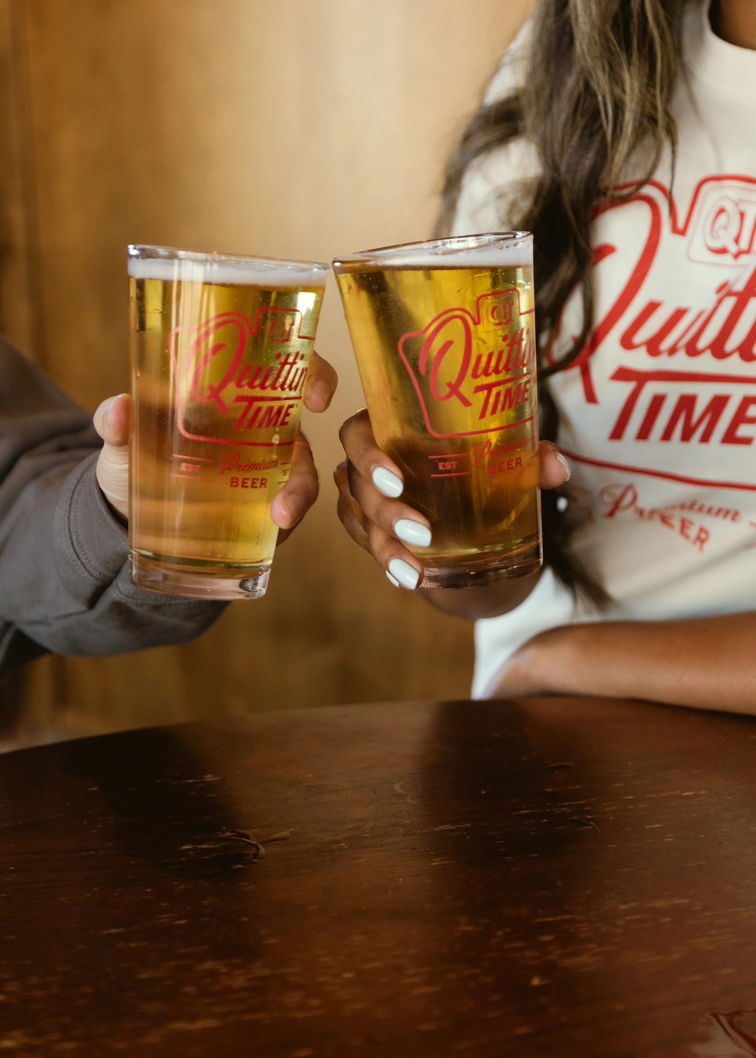 Set of Quittin' Time Pint Glasses